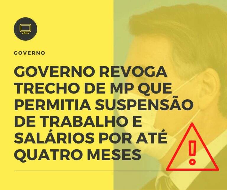 Governo Revoga Trecho De Mp Que Permitia Suspensão De Trabalho E Salários Por Até Quatro Meses - Amorim Contabil | Contabilidade em Goiás